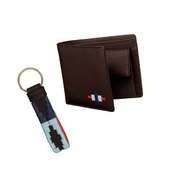 Any Leather Wallet And Keyring