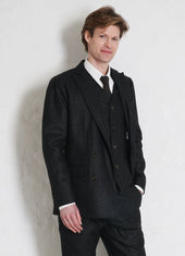 Walter Classic Double Breasted Blazer Marble