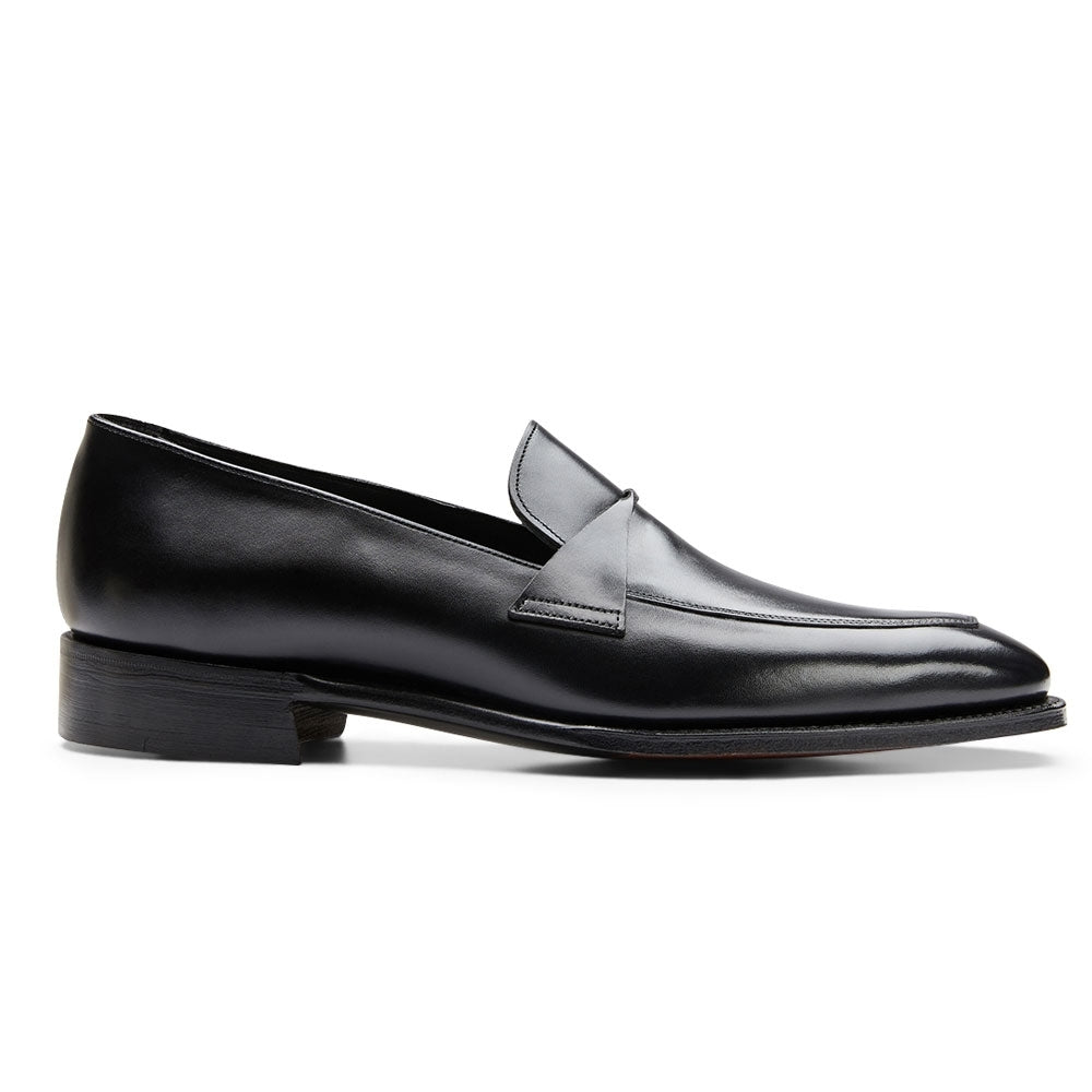 Wandsworth Twisted Saddle Apron Loafer In Calf Leather