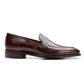 Wandsworth Twisted Saddle Apron Loafer in Brown Museum Calf Leather