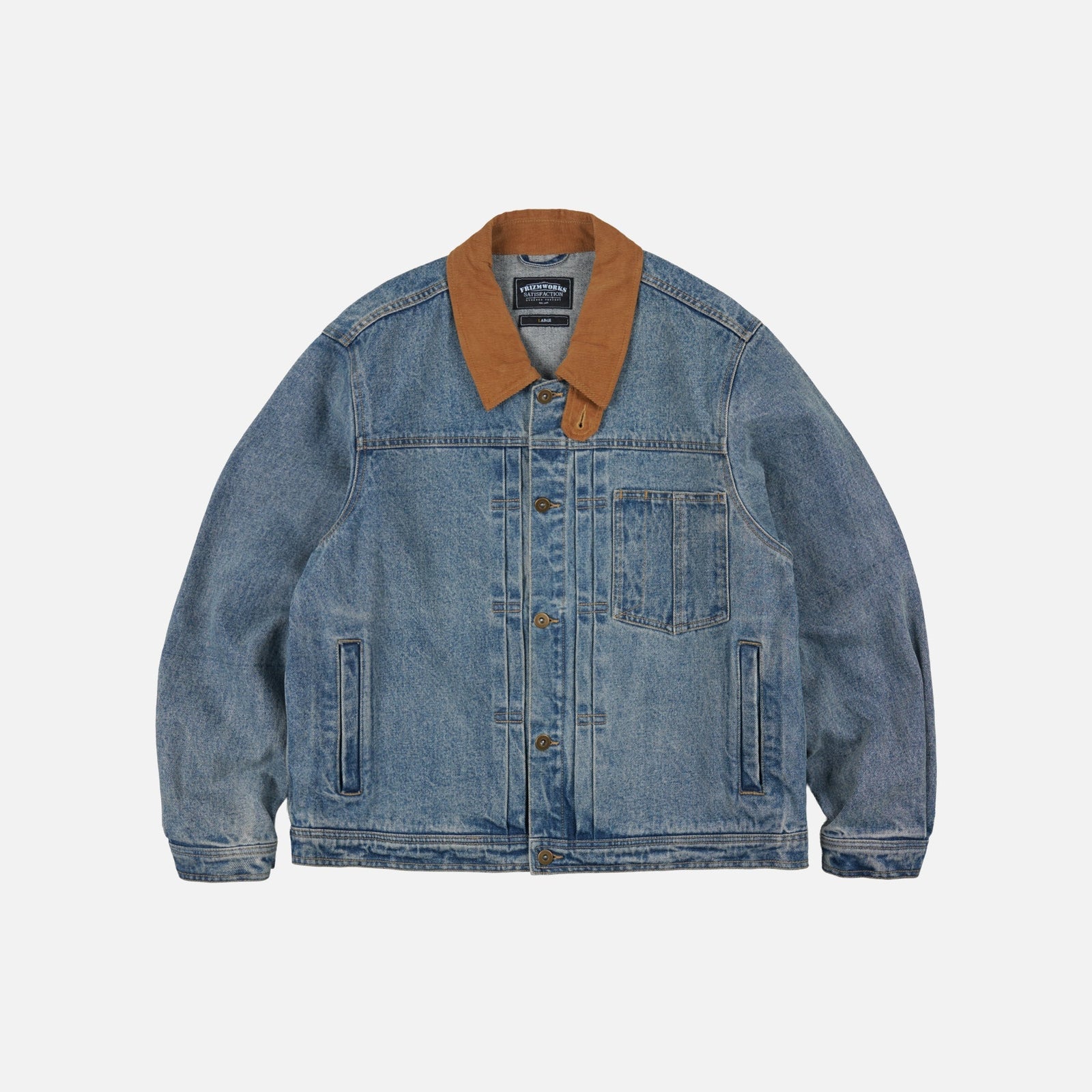 Washed Denim Trucker Jacket