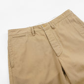 Washed Officer Chino Pants Beige