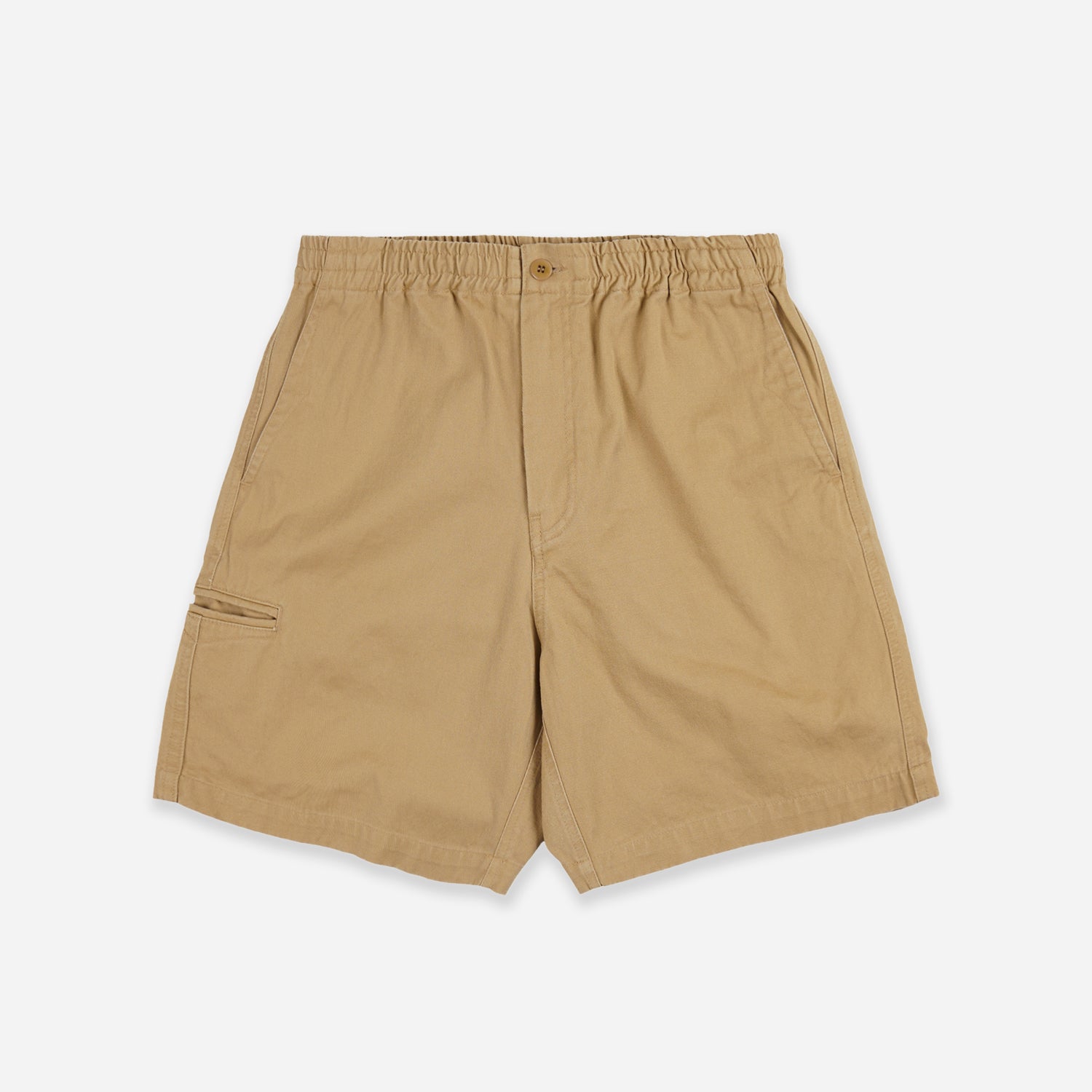 Washed Officer Chino Shorts Beige