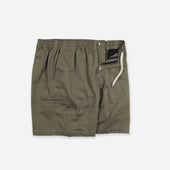 Washed Officer Chino Short Mud