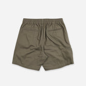 Washed Officer Chino Short Mud