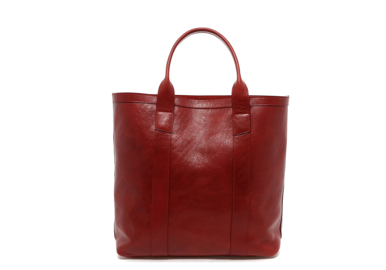 Tall Tote - Washed Rosewood Red - Shorter Handles