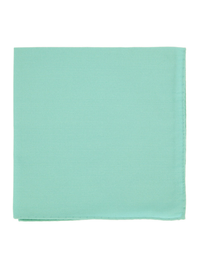 Water green pocket square in silk Côme