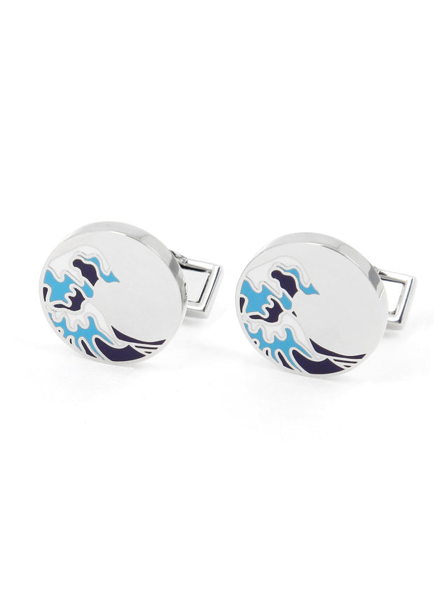 Wave cufflinks Belharra