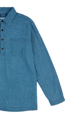 Carpenter Linen Shirt in Blue