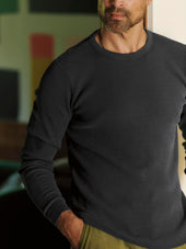 Long Sleeve Thermal Crew In Faded