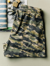 The Lounge Short In Brushstroke Camo