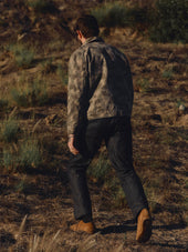 quilt lined canvas chore coat in camo