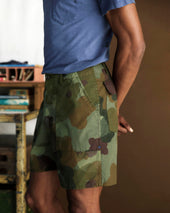 the ripstop fatigue short in painted camo