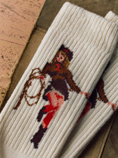 the "cowgirl" sock