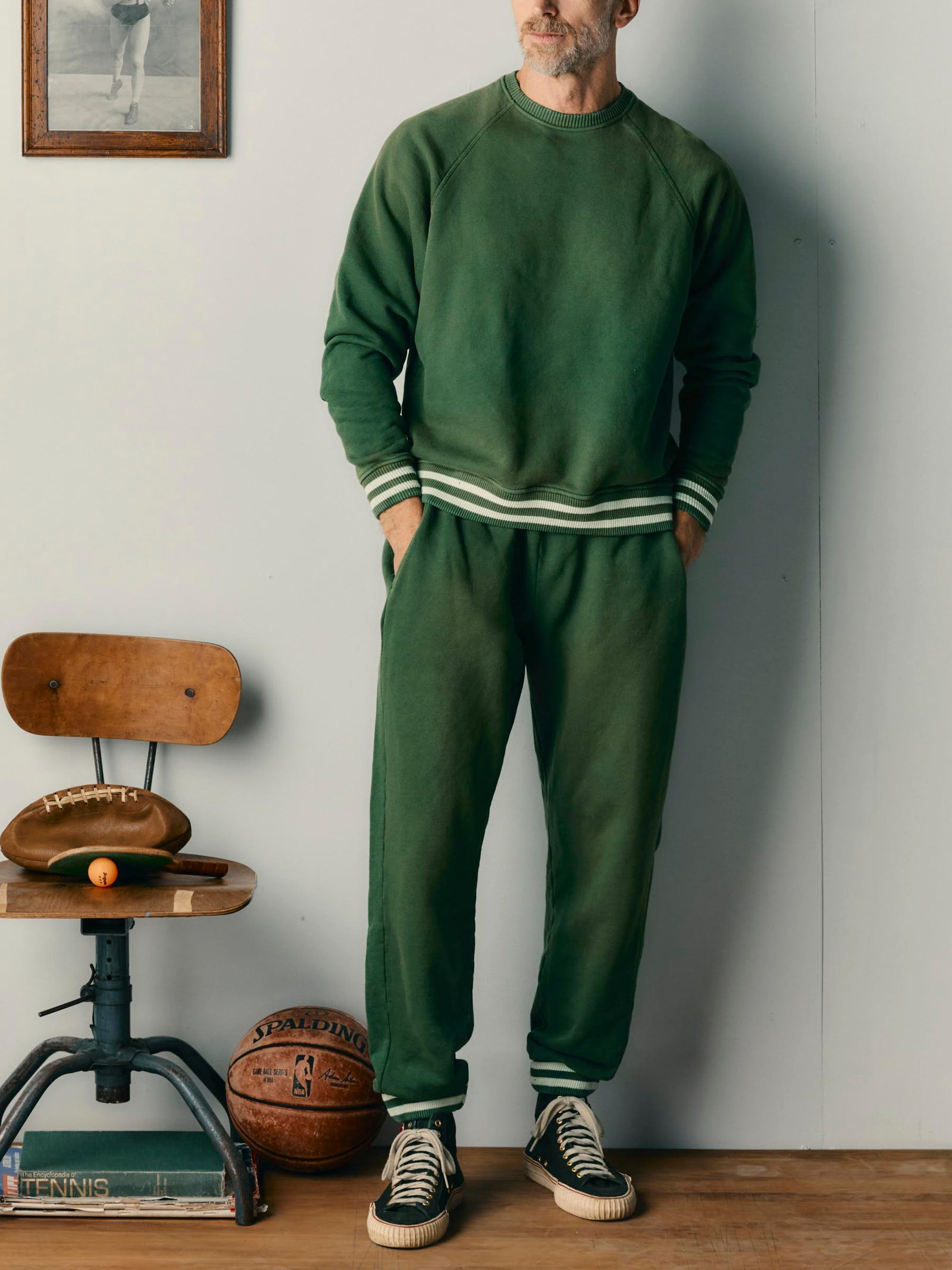 Varsity Ribbed Sweatpant