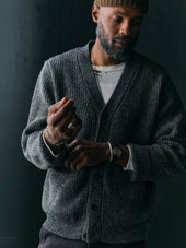 berkley cardigan marled grey