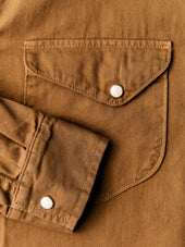 hayes pearl snap in whisper twill
