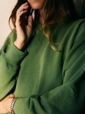 hilts sweatshirt sunfaded green