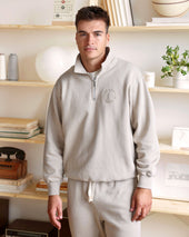 Half Zip Fleece Sweatshirt Beach Unisex