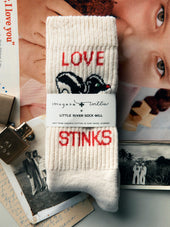the "love stinks" sock