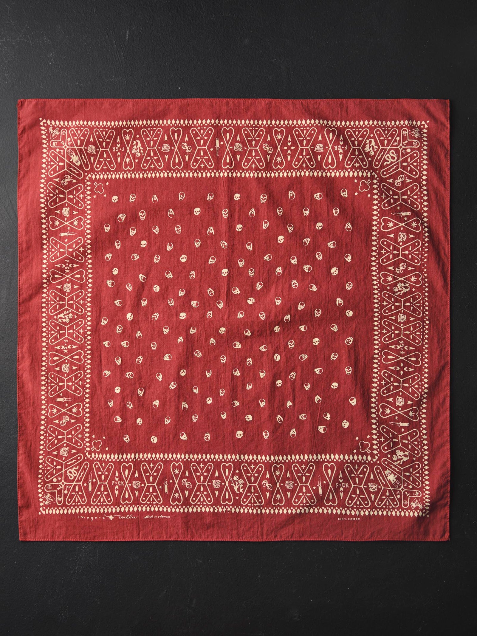 The Muerte Bandana In Red