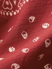 the "muerte" bandana in red