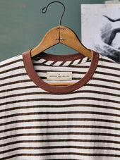 Novel Knit Crew In Stripe