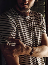 Novel Knit Crew In Stripe