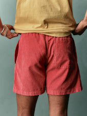 The Lounge Short In Sunfaded Red Cord