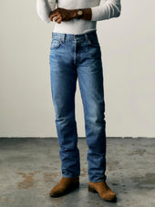willie washed natural indigo