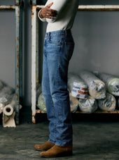 willie washed natural indigo