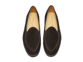 Stride Loafers In Dark Brown Glove Suede Dark Sole