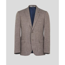 Westport Cotton Blazer Minke Brown Basket Weave | Magee 1866