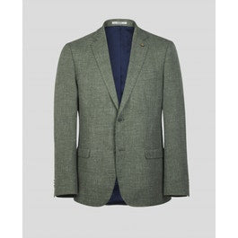Westport Cotton Blazer Urban Green Basket Weave | Magee 1866
