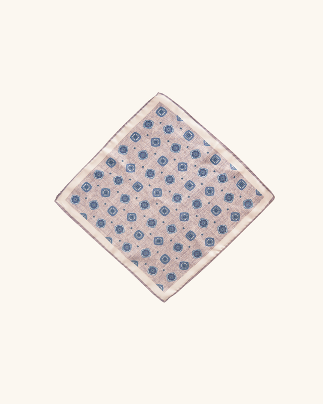 Geometric Print Pocket Square