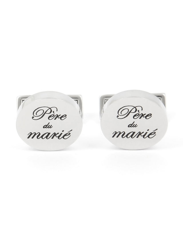 Wedding cufflinks groom father