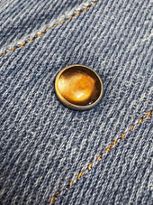 Hand Loomed Hank Dyed Natural Western Selvedge Shirt With Brown Trocus Pearl Snaps