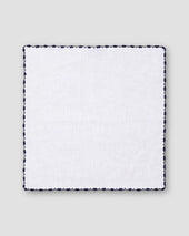 White Linen Pocket Square