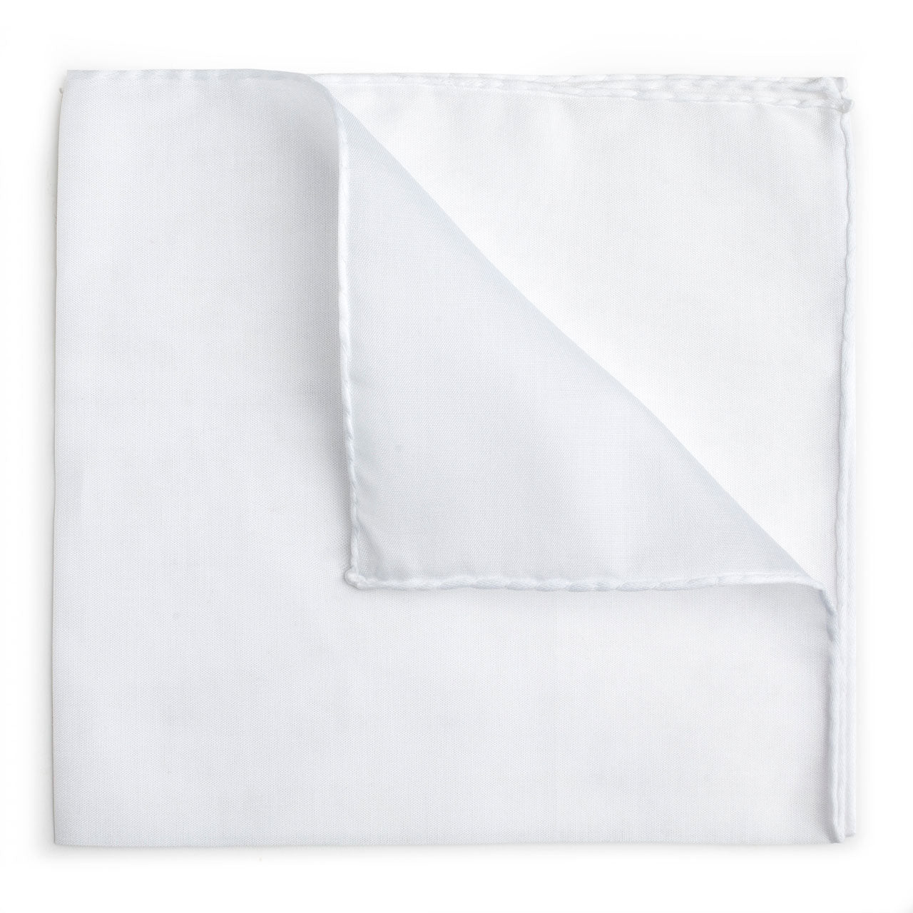 Plain Batiste Cotton Pocket Square In