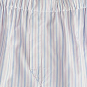 Blue Lilac Stripe Cotton Poplin Boxer Shorts