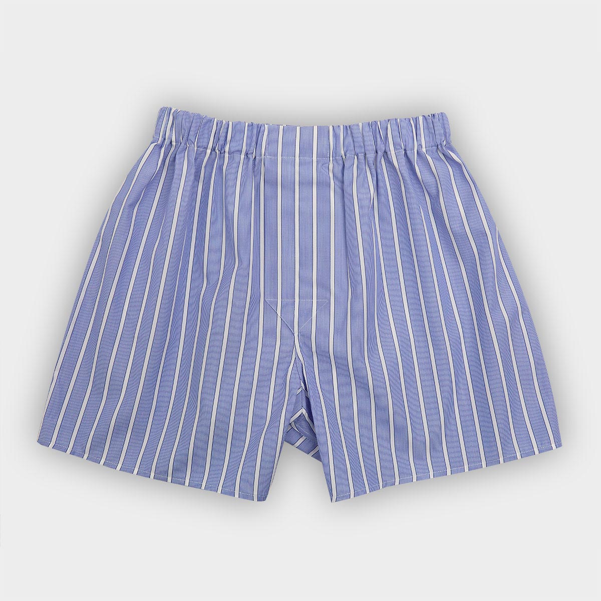 Blue Stripe Cotton Boxer Shorts