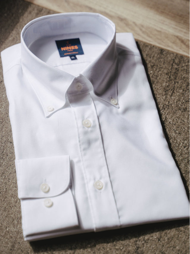 White button-down Oxford shirt