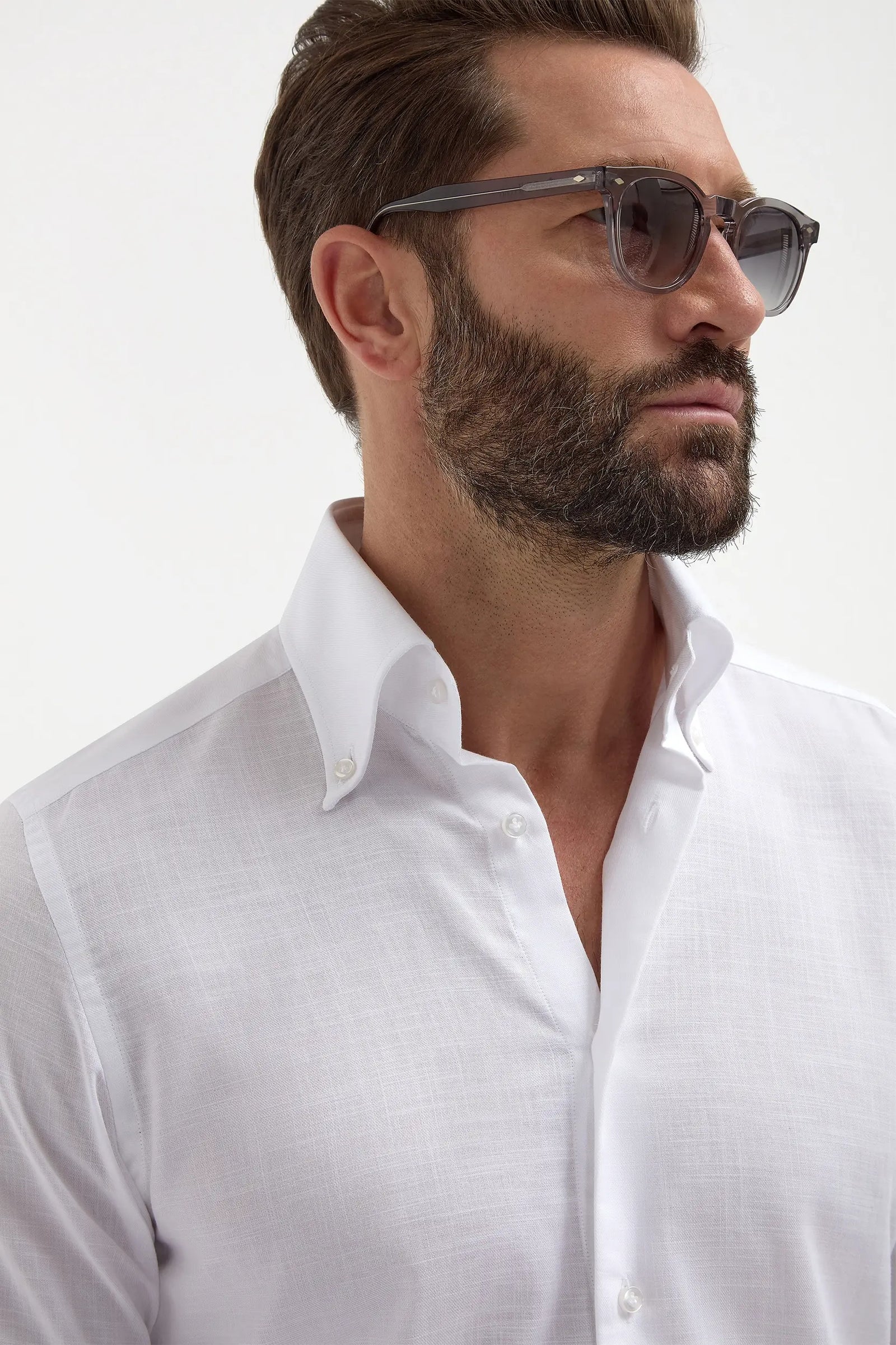 Chambray Button Down Shirt Made In Italy