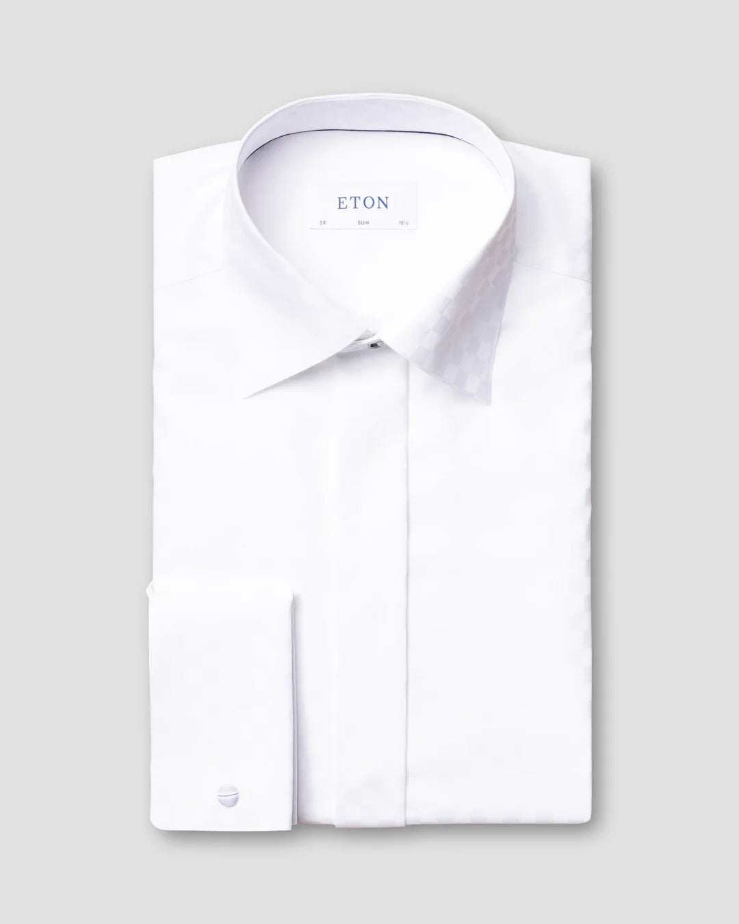Chessboard Check Evening Shirt Eton