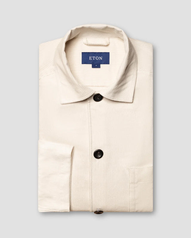 Off white corduroy overshirt - Eton