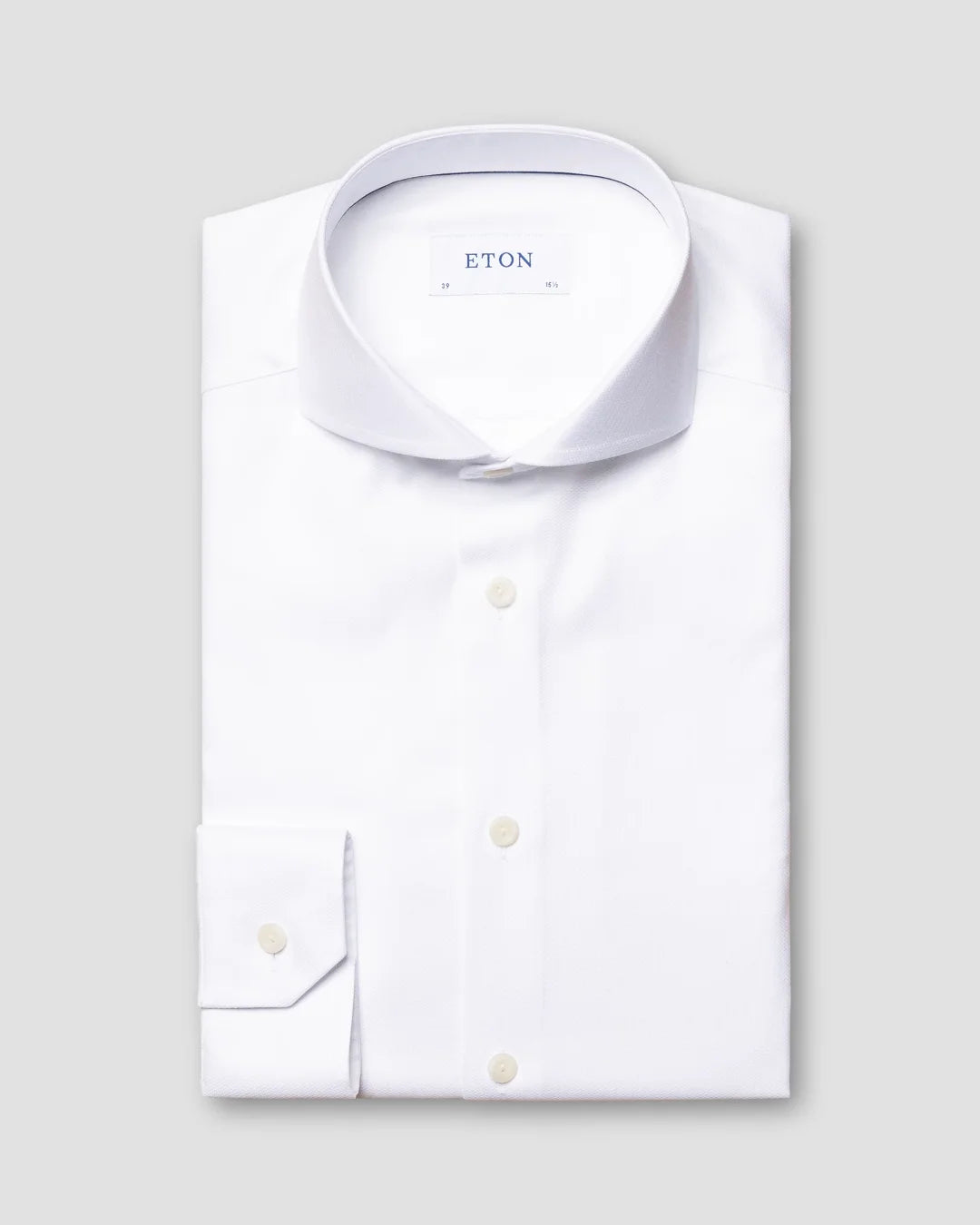 Cotton Lyocell Stretch Shirt Knit Effect Eton