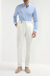 Cotton Soragna Trousers Made In Italy