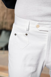 Cotton Sirmione Trousers Made In Italy