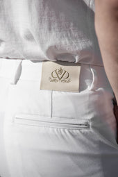 Cotton Sirmione Trousers Made In Italy