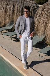 Cotton Sirmione Trousers Made In Italy
